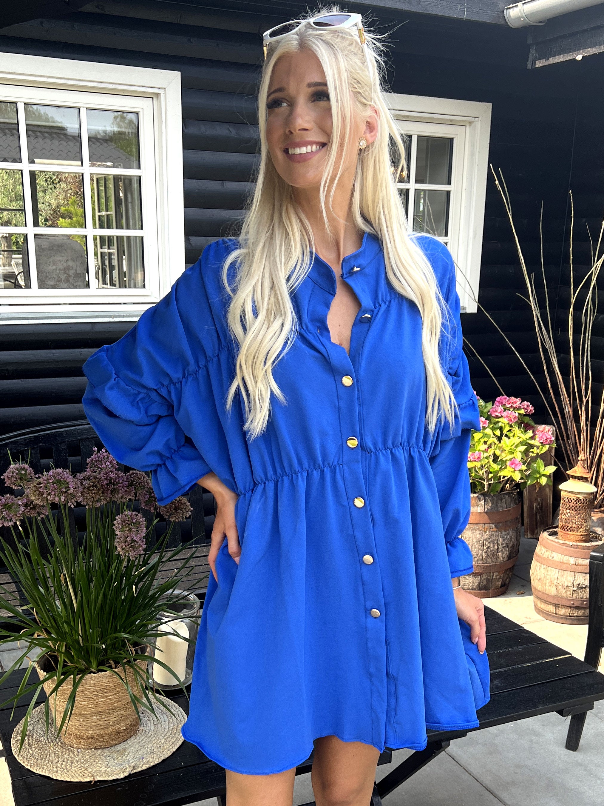 Monica Jersey - Sød joggingkjole med flæser